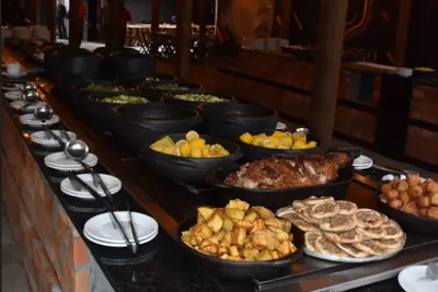 Almoço com Churrasco